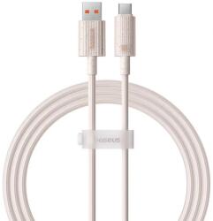 Baseus Cablu Baseus Habitat Series, Incarcare rapida, USB la USB-C, 100W, 1m, Roz (P10360203421-00)