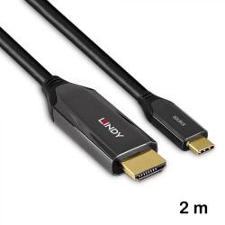 Lindy Cablu adaptor USB tip C la HDMI 8K60 de 2 m, Lindy 43368 (43368)