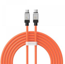 Baseus Cablu Baseus CoolPlay Fast Charge USB-C la USB-C, 100W, 2m, Portocaliu (CAKW000307)