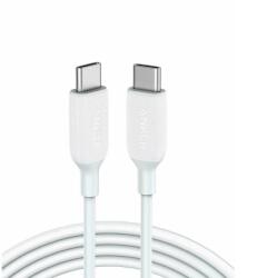 Anker Cablu Anker PowerLine III USB-C la USB-C, 1.8m, Alb (A8853H21)