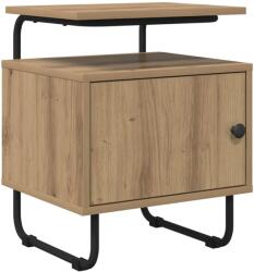 vidaXL Dulap de noapte Stejar Artizanal Lemn prelucrat GartenMobel Dekor (8007645)