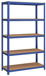 SONGMICS Ötszintes polcrendszer, acél polcrendszer tárolásra, teherbírás 875 kg, 60 x 120 x 200 cm, kék (GLR060Q01)