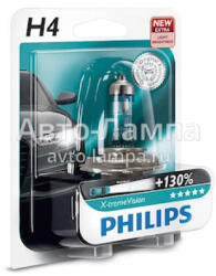 Philips Bec auto halogen Philips X-tremeVision +130% H4 60/55W 12V 12342XVPLUSB1 (AC8440)