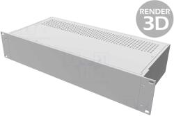 HAMMOND Carcasă Standard 19 2U Aluminiu 203mm x 422mm (RM2U1908VBK)