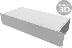 HAMMOND Carcasă rack HAMMOND 19" 2U aluminiu stand de montare (RM2U1908SBK)