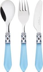 Casa Bugatti Set tacâmuri pentru copii Aladdin, transparent albastru, 3 piese (07-S42237T) Set pentru masa bebelusi