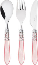 Casa Bugatti Set tacâmuri pentru copii Melodia, roz, 3 piese (07-S6023RM) Set pentru masa bebelusi
