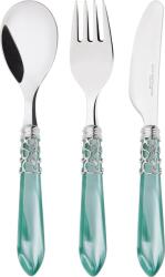 Casa Bugatti Set tacâmuri pentru copii Melodia, verde marin, 3 piese (07-S6023VM) Set pentru masa bebelusi