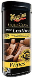 Meguiar's Servetele curatare piele auto Meguiars Gold Class Rich Leather Wipes 25buc (AC88419)