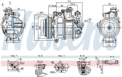 NISSENS Compresor, climatizare NISSENS 890919 (890919)