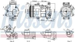 NISSENS Compresor, climatizare NISSENS 89516 (89516)