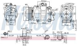 NISSENS Compresor, climatizare NISSENS 89026 (89026)