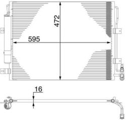 MAHLE Condensator, climatizare MAHLE AC 273 000S (AC 273 000S)