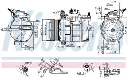 NISSENS Compresor, climatizare NISSENS 890419 (890419)