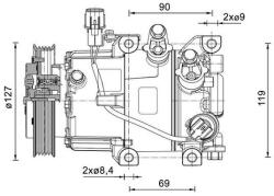 MAHLE Compresor, climatizare MAHLE ACP 1464 000P (ACP 1464 000P)