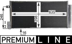 MAHLE Condensator, climatizare MAHLE AC 505 000P (AC 505 000P)