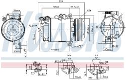 NISSENS Compresor, climatizare NISSENS 89483 (89483)