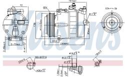 NISSENS Compresor, climatizare NISSENS 89022 (89022)