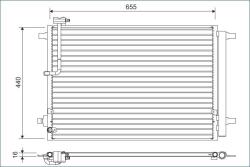 VALEO Condensator, climatizare VALEO 822633 (822633) - fixbox