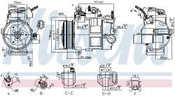 NISSENS Compresor, climatizare NISSENS 890800 (890800)
