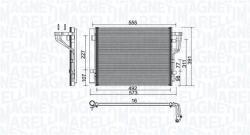 Magneti Marelli Condensator, climatizare MAGNETI MARELLI 350203976000 (350203976000) - fixbox