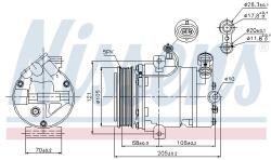 NISSENS Compresor, climatizare NISSENS 89024 (89024)