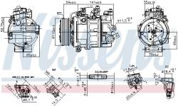 NISSENS Compresor, climatizare NISSENS 890755 (890755)