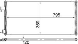 MAHLE Condensator, climatizare MAHLE AC 689 000S (AC 689 000S)