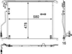 MAHLE Condensator, climatizare MAHLE AC 334 000S (AC 334 000S)