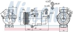 NISSENS Compresor, climatizare NISSENS 89041 (89041)