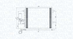 Magneti Marelli Condensator, climatizare MAGNETI MARELLI 350203789000 (350203789000) - fixbox