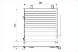 VALEO Condensator, climatizare VALEO 822601 (822601)