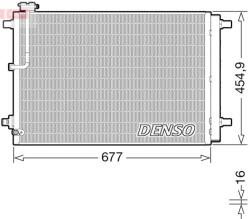 DENSO Condensator, climatizare DENSO DCN02046 (DCN02046) - fixbox
