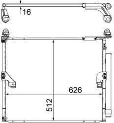 MAHLE Condensator, climatizare MAHLE AC 862 000S (AC 862 000S)