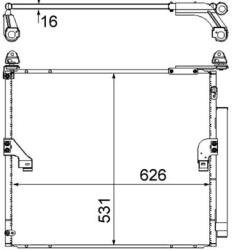 MAHLE Condensator, climatizare MAHLE AC 863 000S (AC 863 000S)