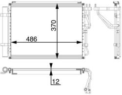 MAHLE Condensator, climatizare MAHLE AC 59 000P (AC 59 000P)