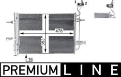 MAHLE Condensator, climatizare MAHLE AC 30 000P (AC 30 000P)