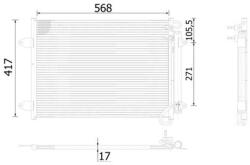 MAHLE Condensator, climatizare MAHLE AC 734 000S (AC 734 000S)