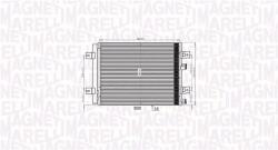 Magneti Marelli Condensator, climatizare MAGNETI MARELLI 350203765000 (350203765000) - fixbox