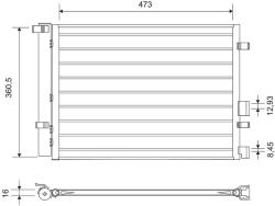 VALEO Condensator, climatizare VALEO 814435 (814435)