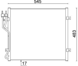MAHLE Condensator, climatizare MAHLE AC 545 000S (AC 545 000S)