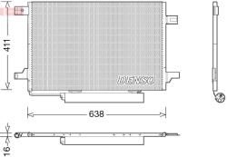 DENSO Condensator, climatizare DENSO DCN17004 (DCN17004)