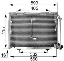 MAHLE Condensator, climatizare MAHLE AC 168 001S (AC 168 001S)