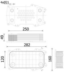 MAHLE Radiator ulei, ulei motor MAHLE CLC 302 000S (CLC 302 000S)