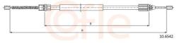 COFLE Cablu, frana de parcare COFLE 10.6542 (10.6542) - fixbox