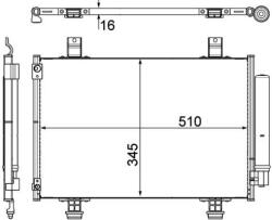 MAHLE Condensator, climatizare MAHLE AC 456 000P (AC 456 000P)