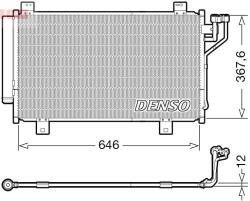 DENSO Condensator, climatizare DENSO DCN44012 (DCN44012) - fixbox