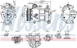 NISSENS Compresor, climatizare NISSENS 890596 (890596)