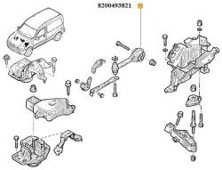 Original Renault Suport motor ORIGINAL RENAULT 82 00 493 821 (82 00 493 821)