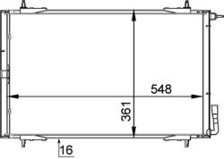 MAHLE Condensator, climatizare MAHLE AC 220 000P (AC 220 000P)